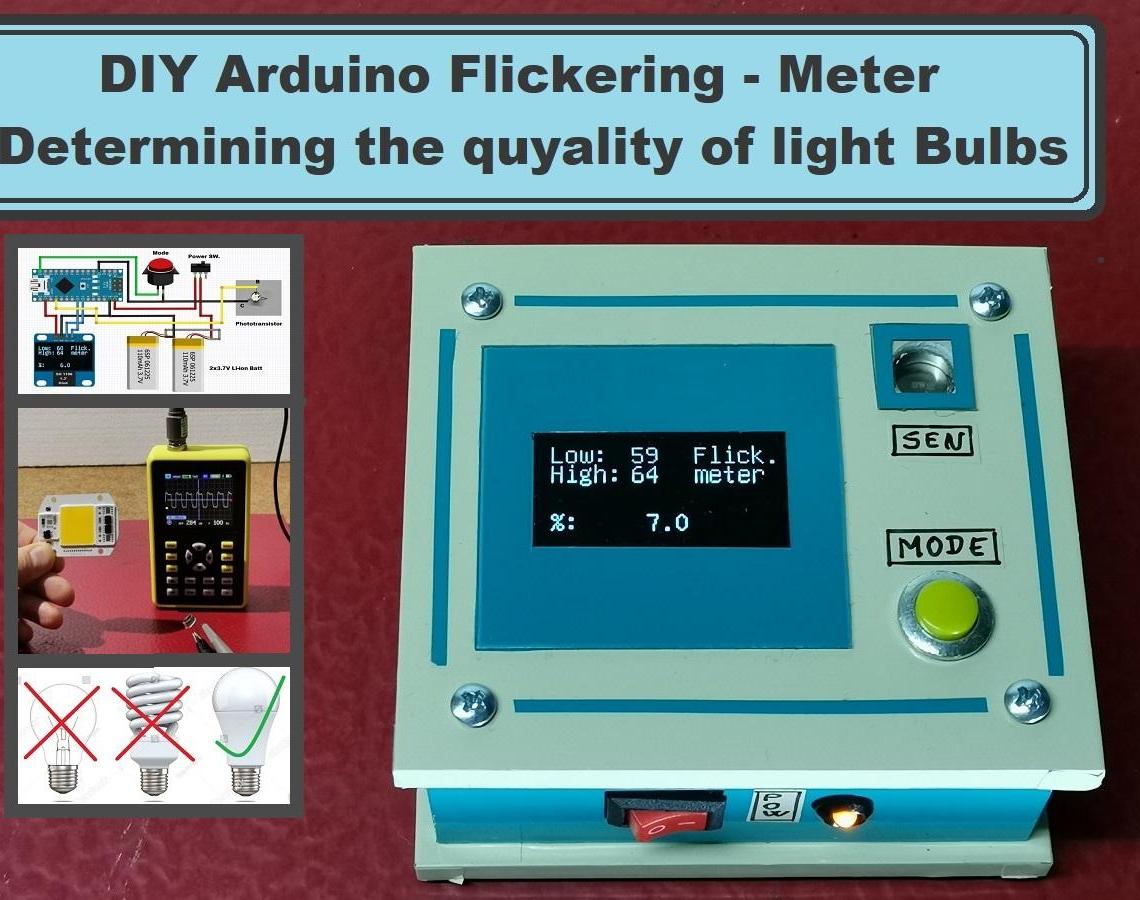 Arduino Flicker Meter-Determining the Quality of Light Bulbs