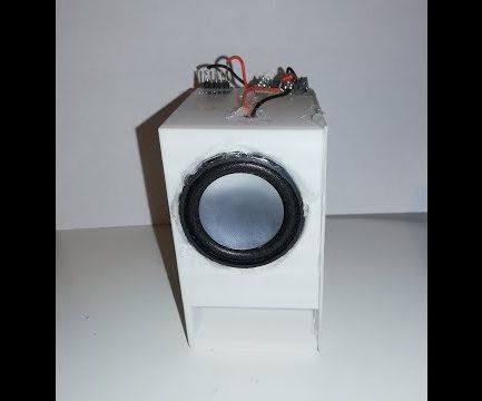 3D Printed Transmission Line Speaker