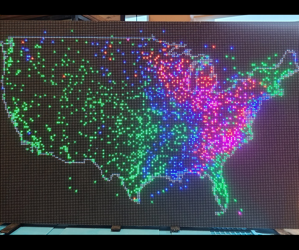 LED Matrix Metar Map