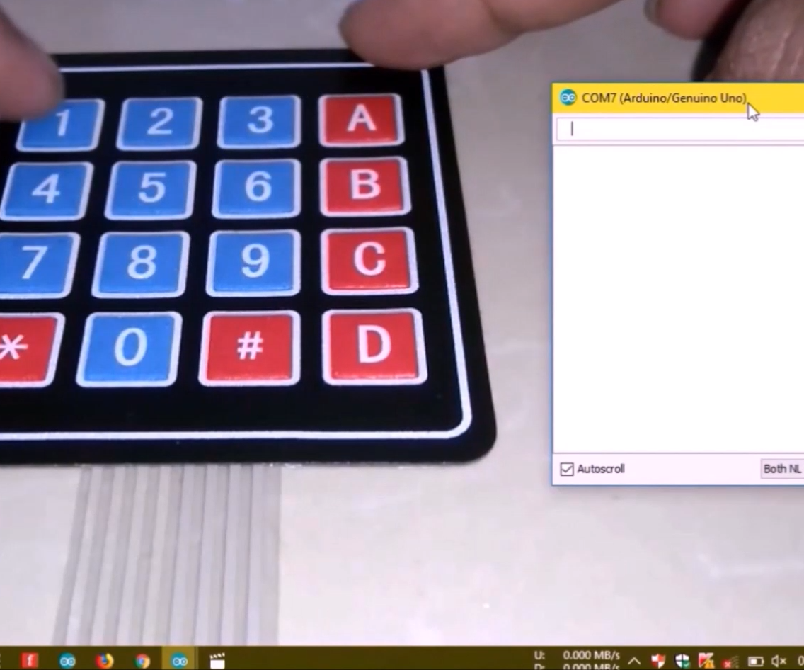 Keypad Serial Print