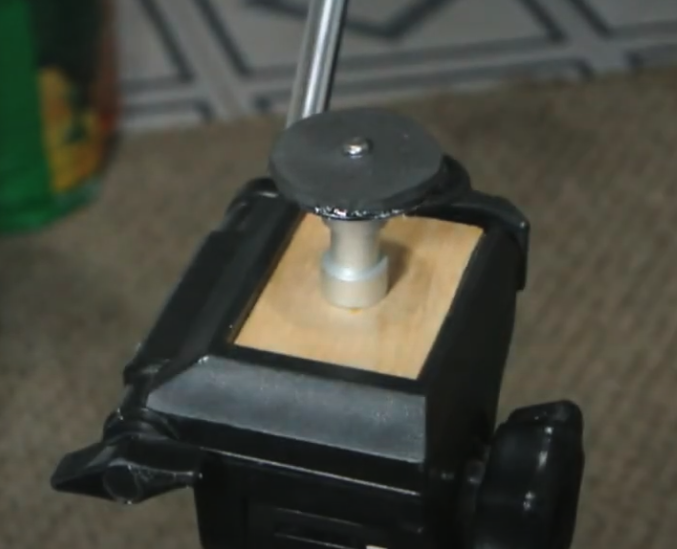 Wooden Quick Release Plate for a Camera Tripod
