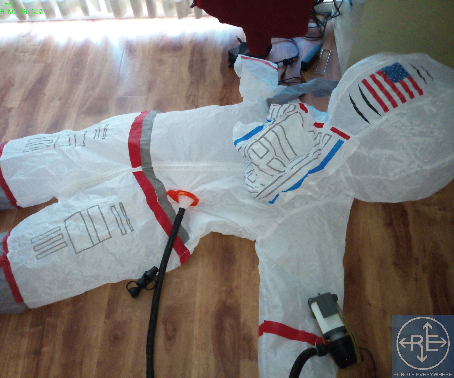Positive Pressure Suit (PAPR) From Inflatable Astronaut Costume