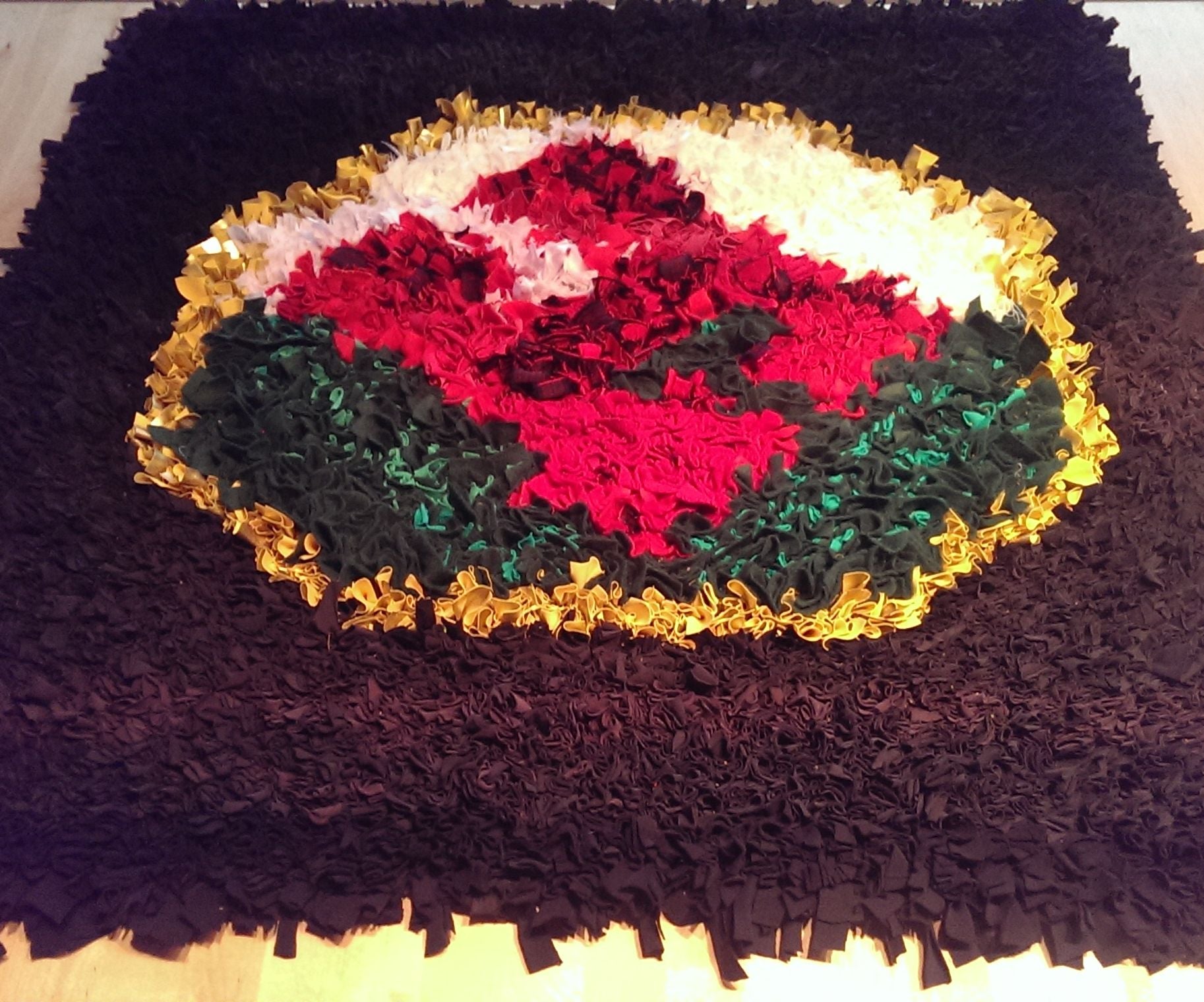 Rag Rug From Upcycled Textiles