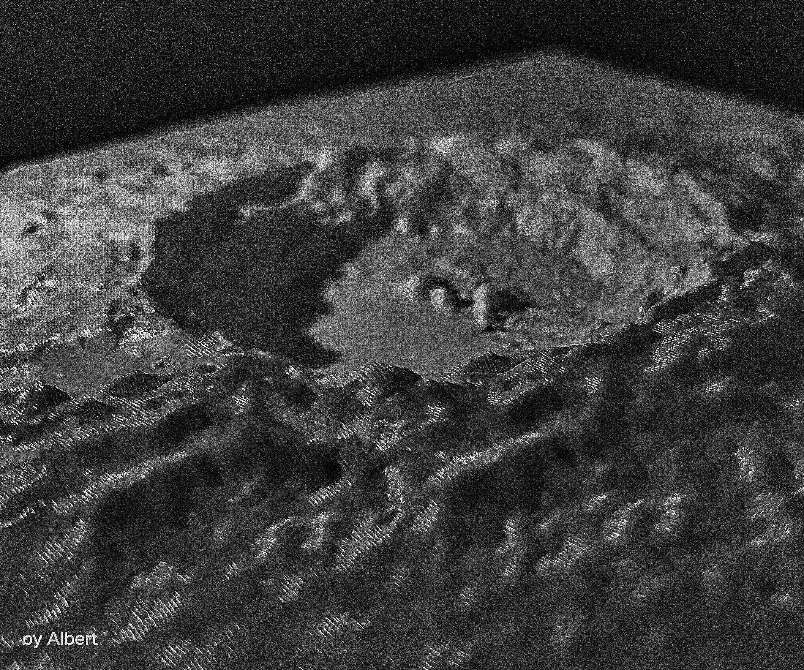 3D Printed Moon Copernicus Crater Desk Décor