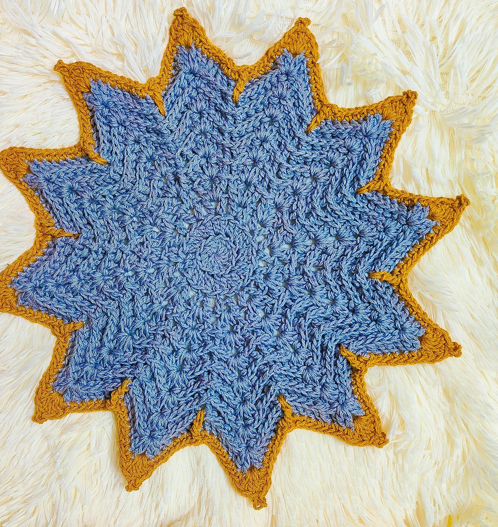 Ribbed Crochet Star Placemat