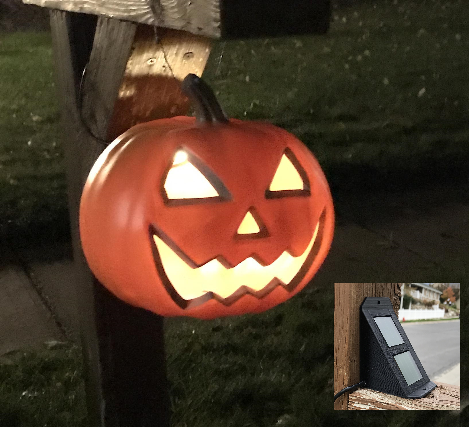 Solar-Powered Jack-O'-Lanterns  