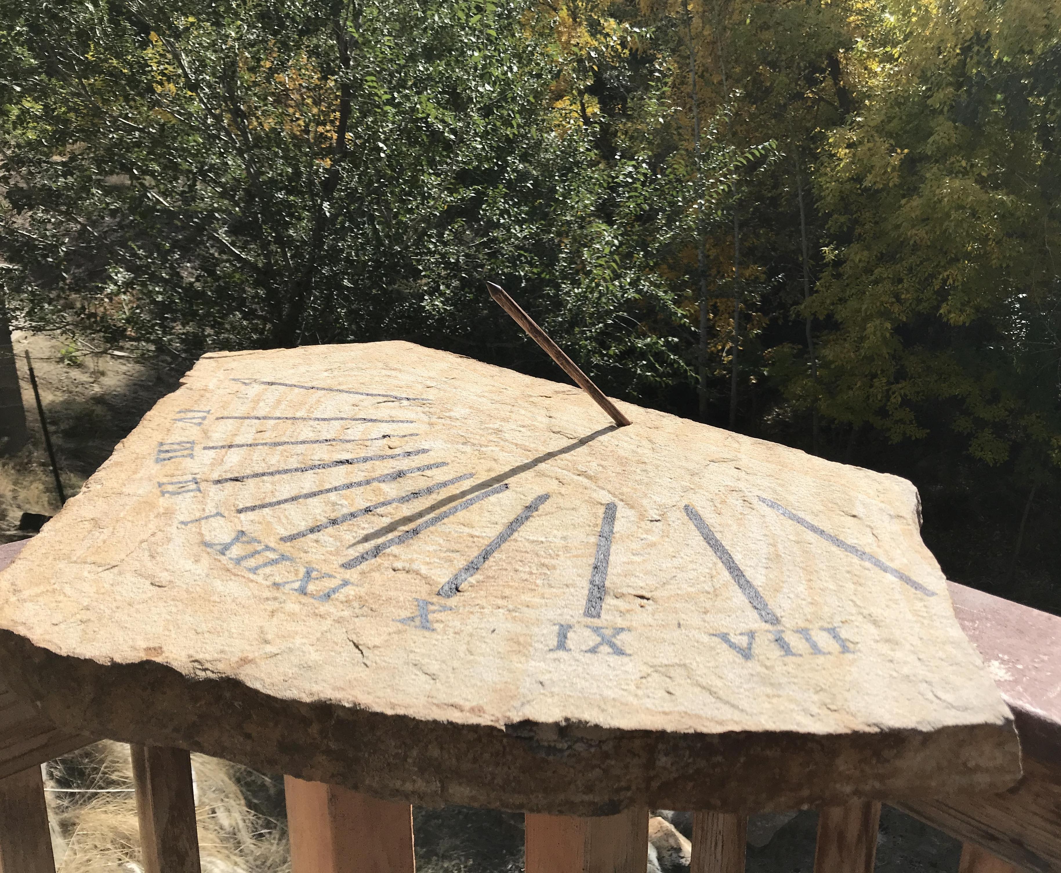 Sundial Rock for the Garden