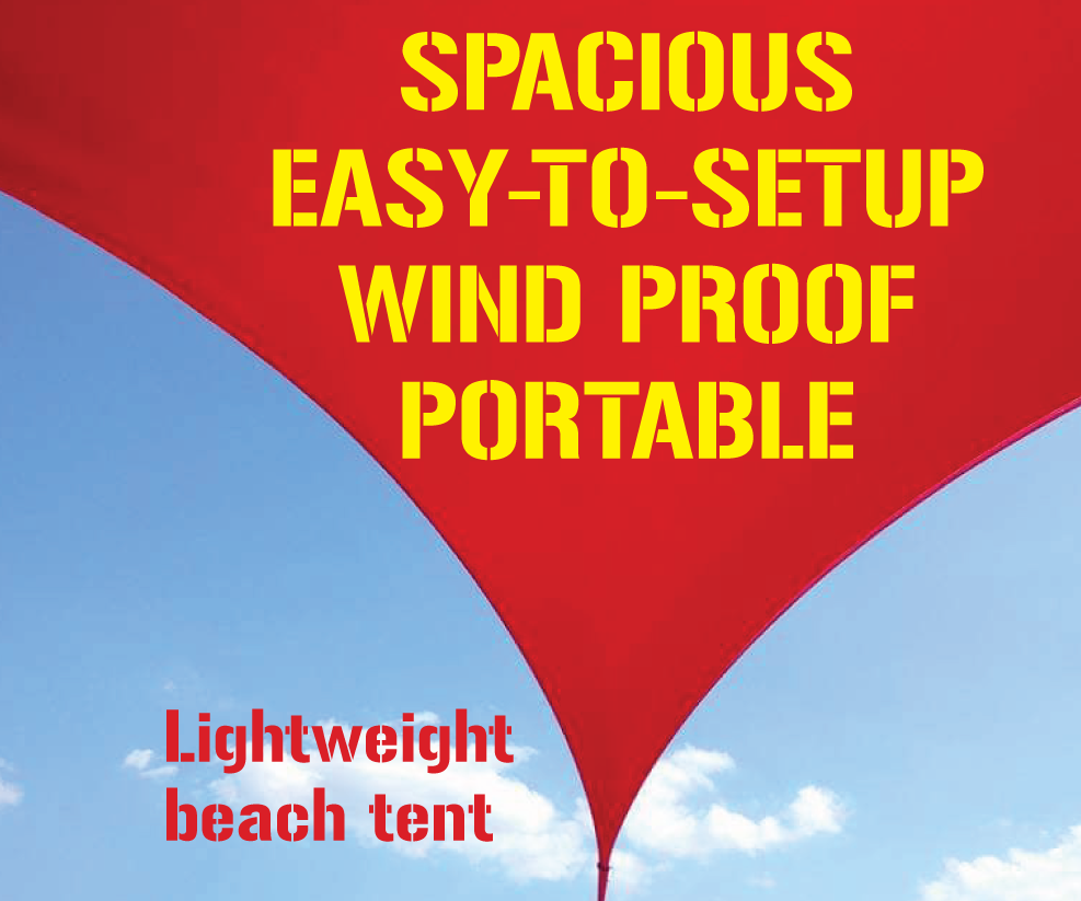 Compact Windproof Beach Tent