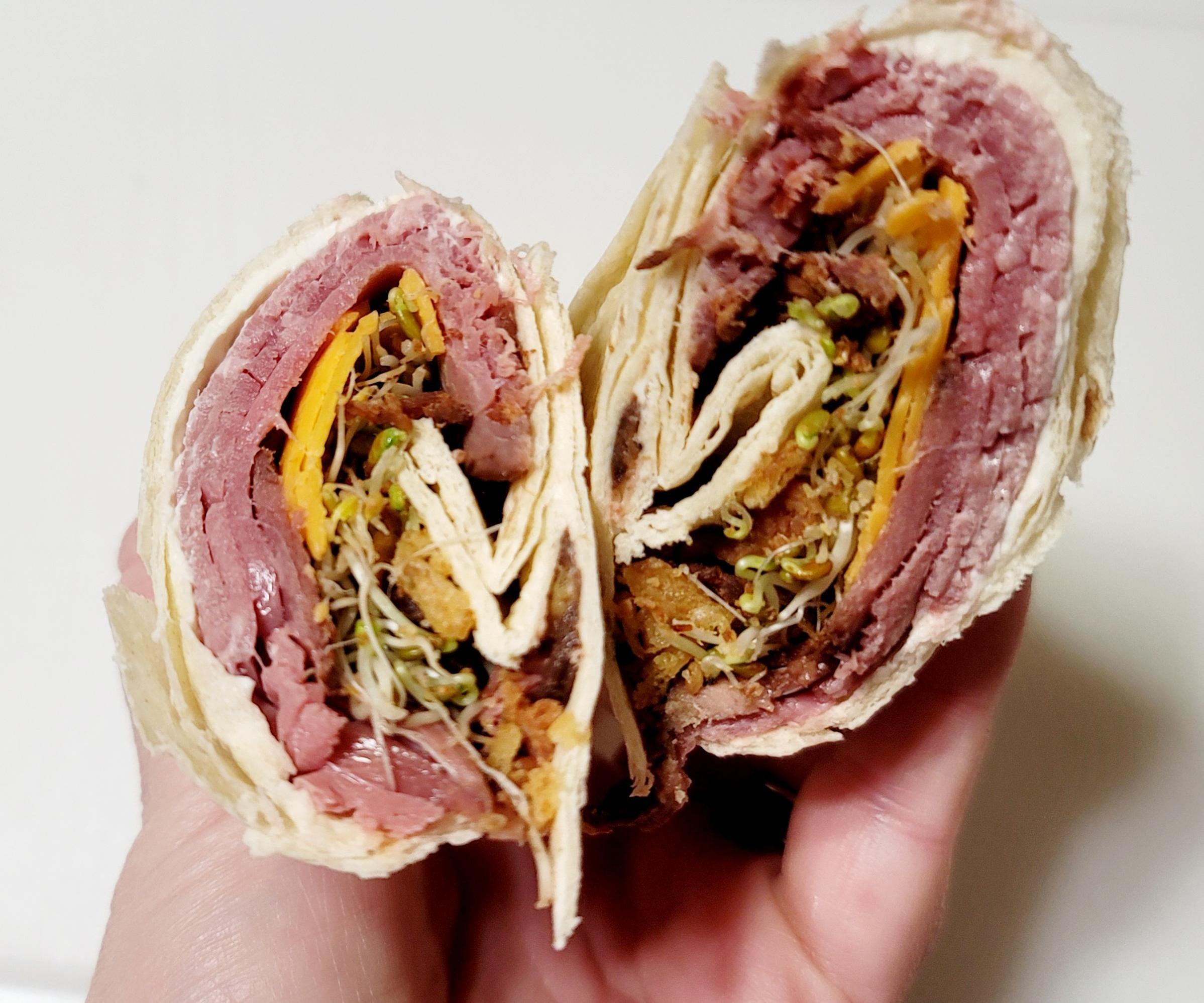 Simple Roast Beef Wraps 