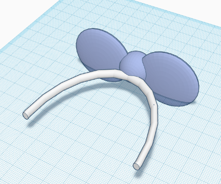 How to Make a Headbow in Tinkercad in 2 EASY STEPS!