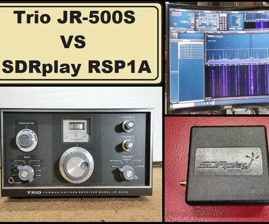 Short Review of Trio JR-500S Ham Radio Receiver, and Comparision With SDRplay RSP1A Software Defined Fadio