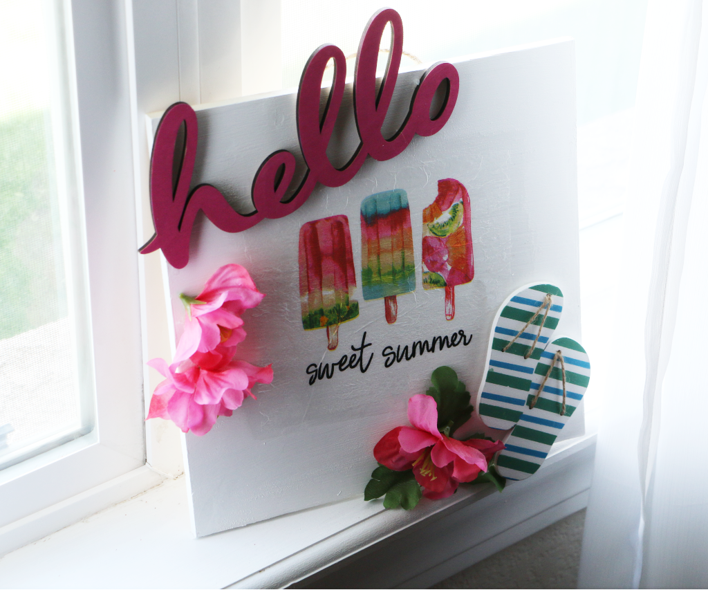 DIY Fun Decorative Summer Sign