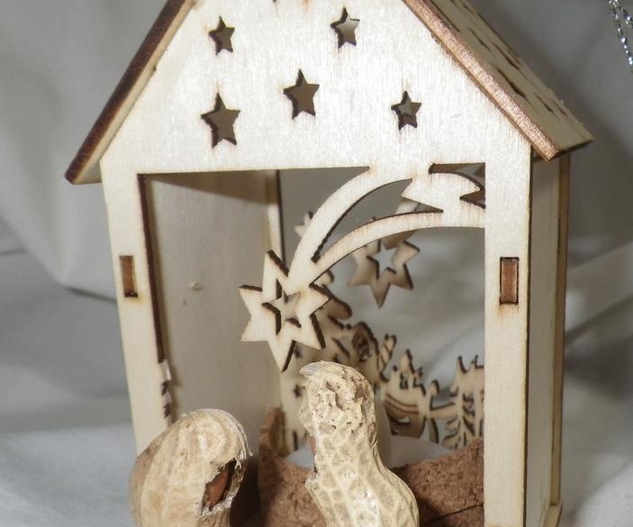 Peanut Nativity Scene
