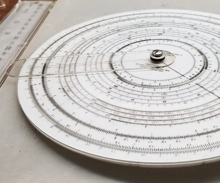 Circular Slide Rule Made With a Laser Cutter