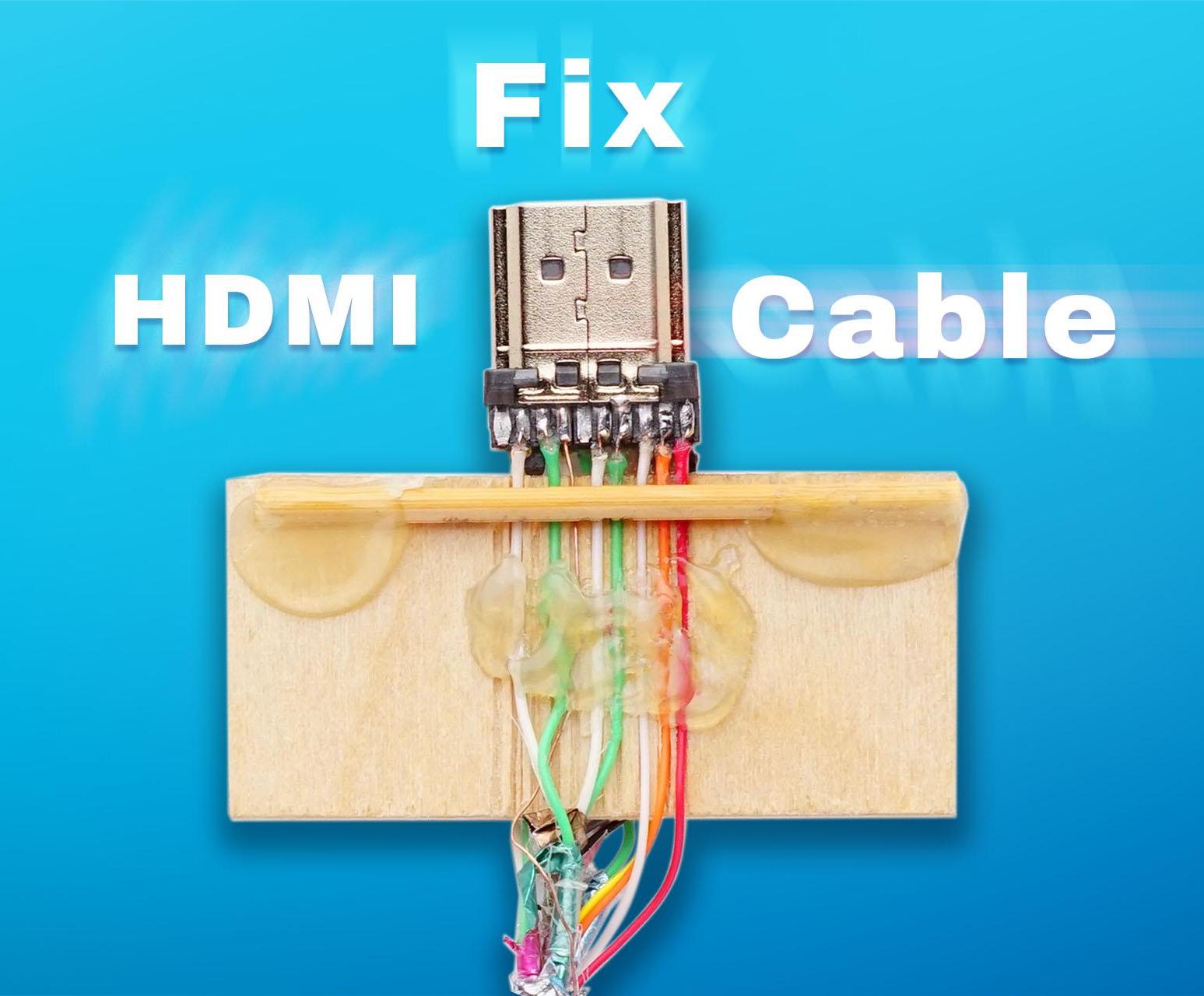 Repair Broken HDMI Cable Without Soldering Skills