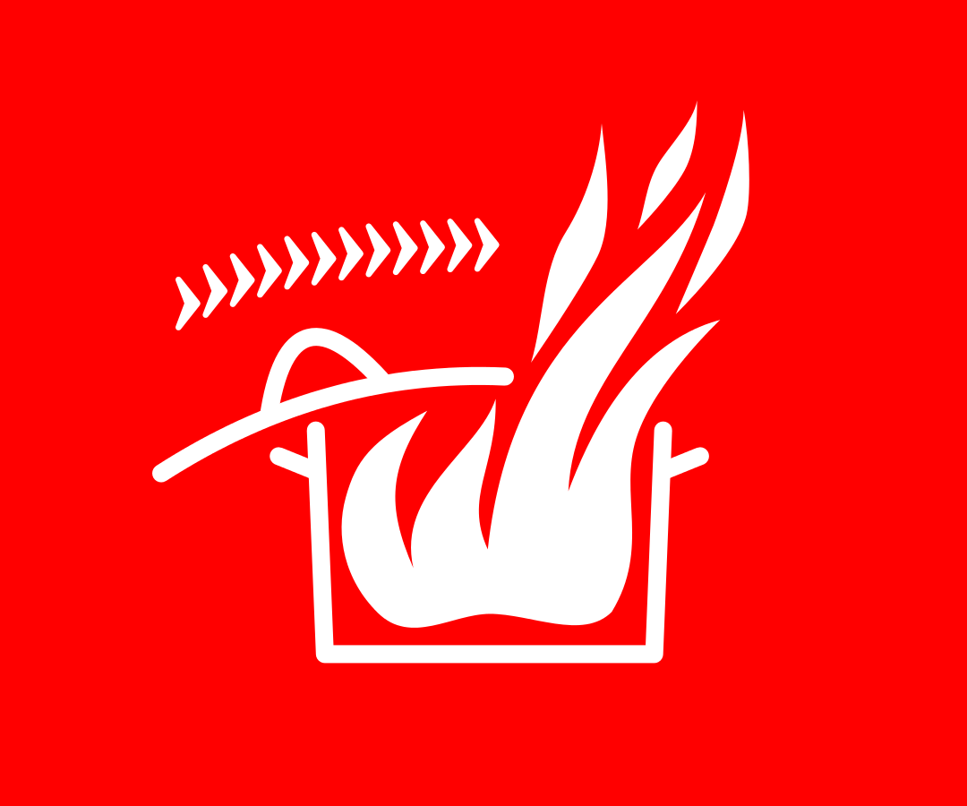 Grease Fire Safety Sticker