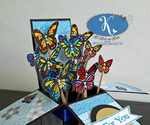 Card in a Box - Butterflies