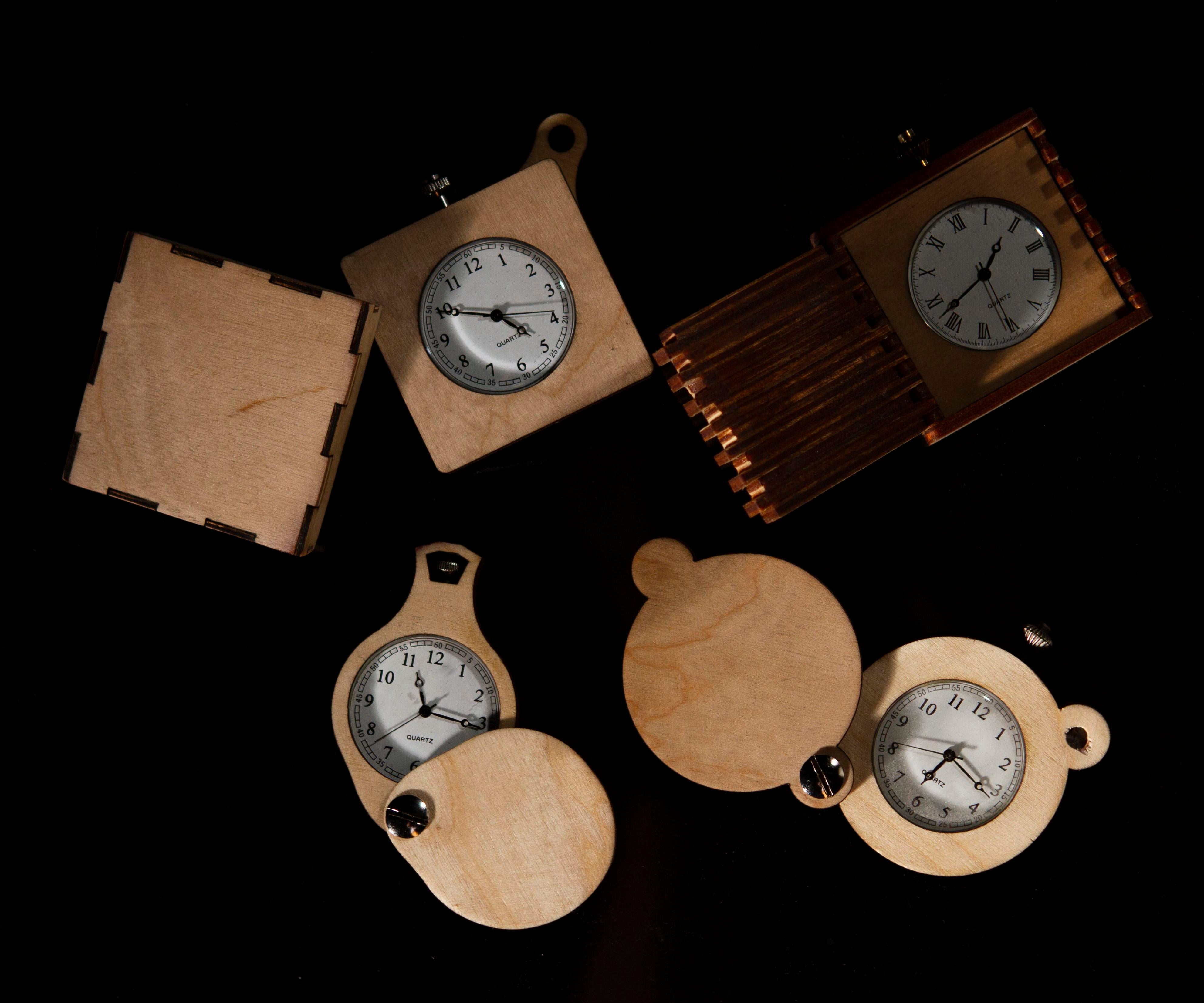 Laser Cut Pocket Watches