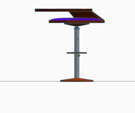 Chair With Rotatable Seat and Adjustable Height - Make It Move