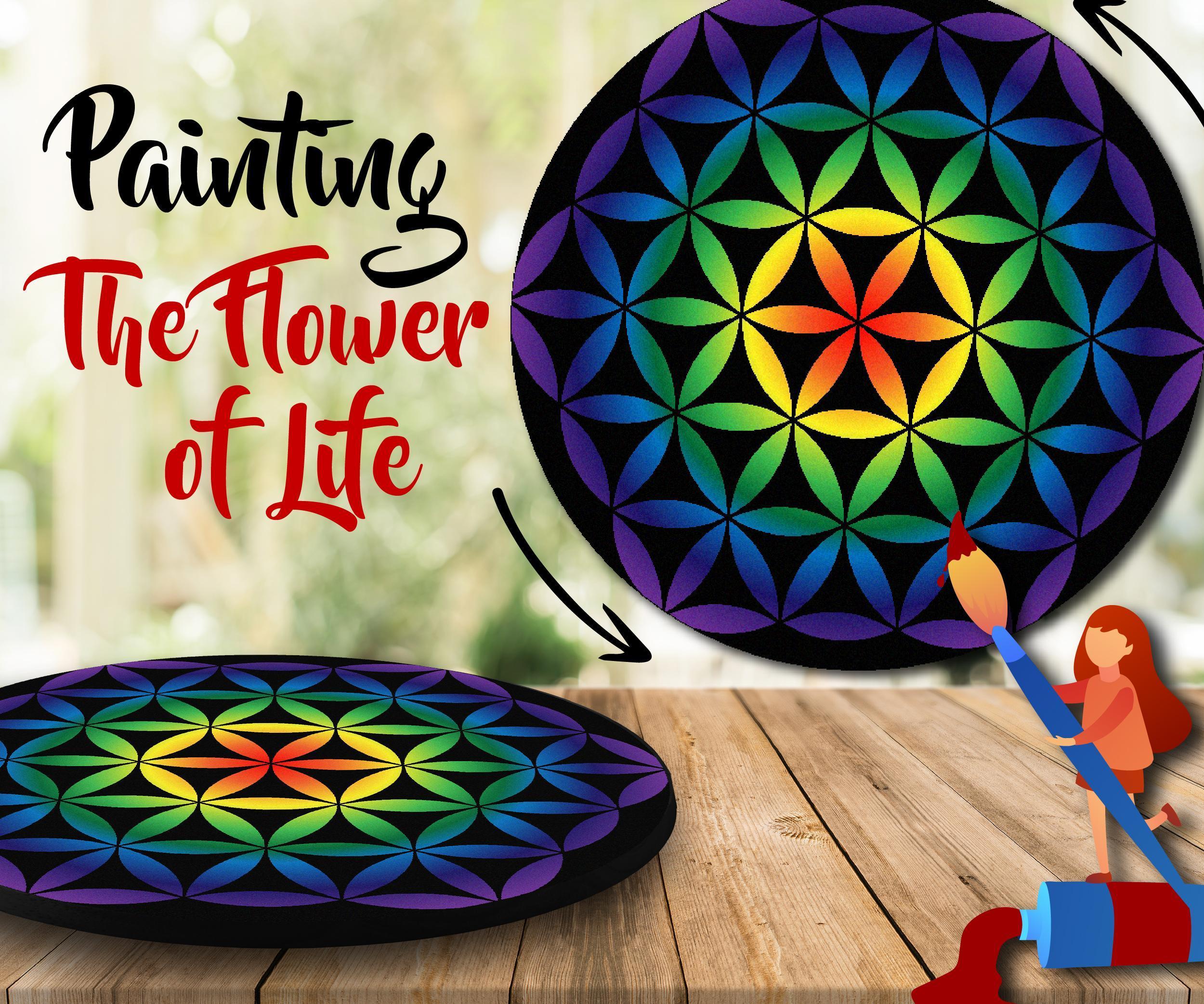 How to Paint the FLOWER OF LIFE on a Lazy Susan