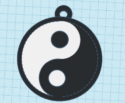 Yin Yang Keychain