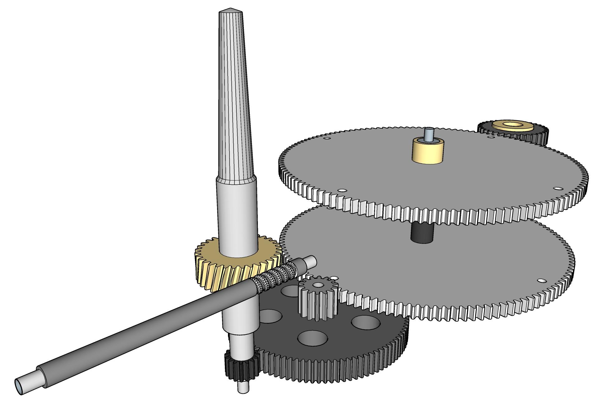 Gears, Gears, Gears -- Make Anything Move - a 3D Printed Gear Drive Train for Spring Powered Phonograph Motor