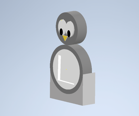 Standing Penguin Clock