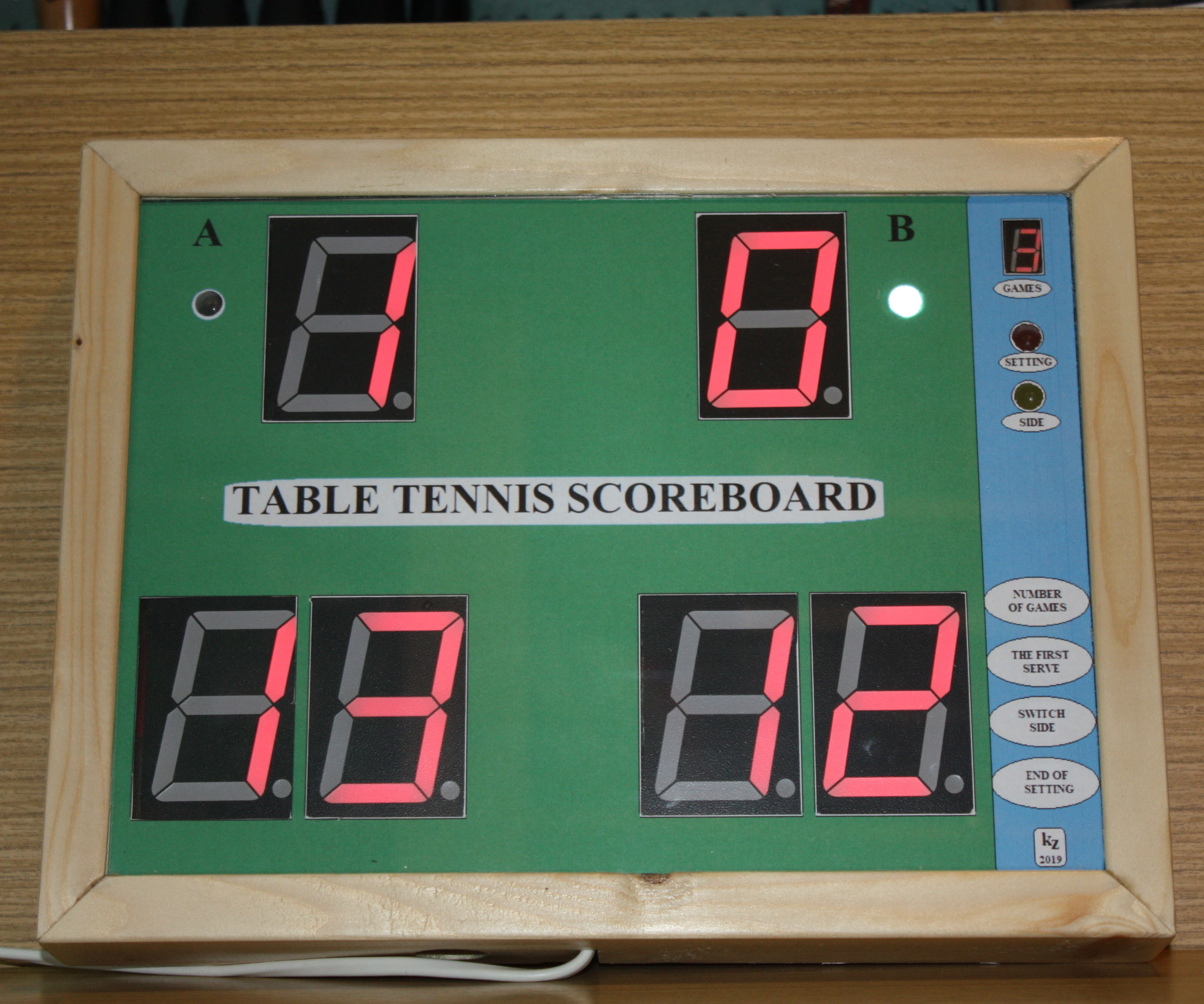 Bluetooth Table Tennis Scoreboard