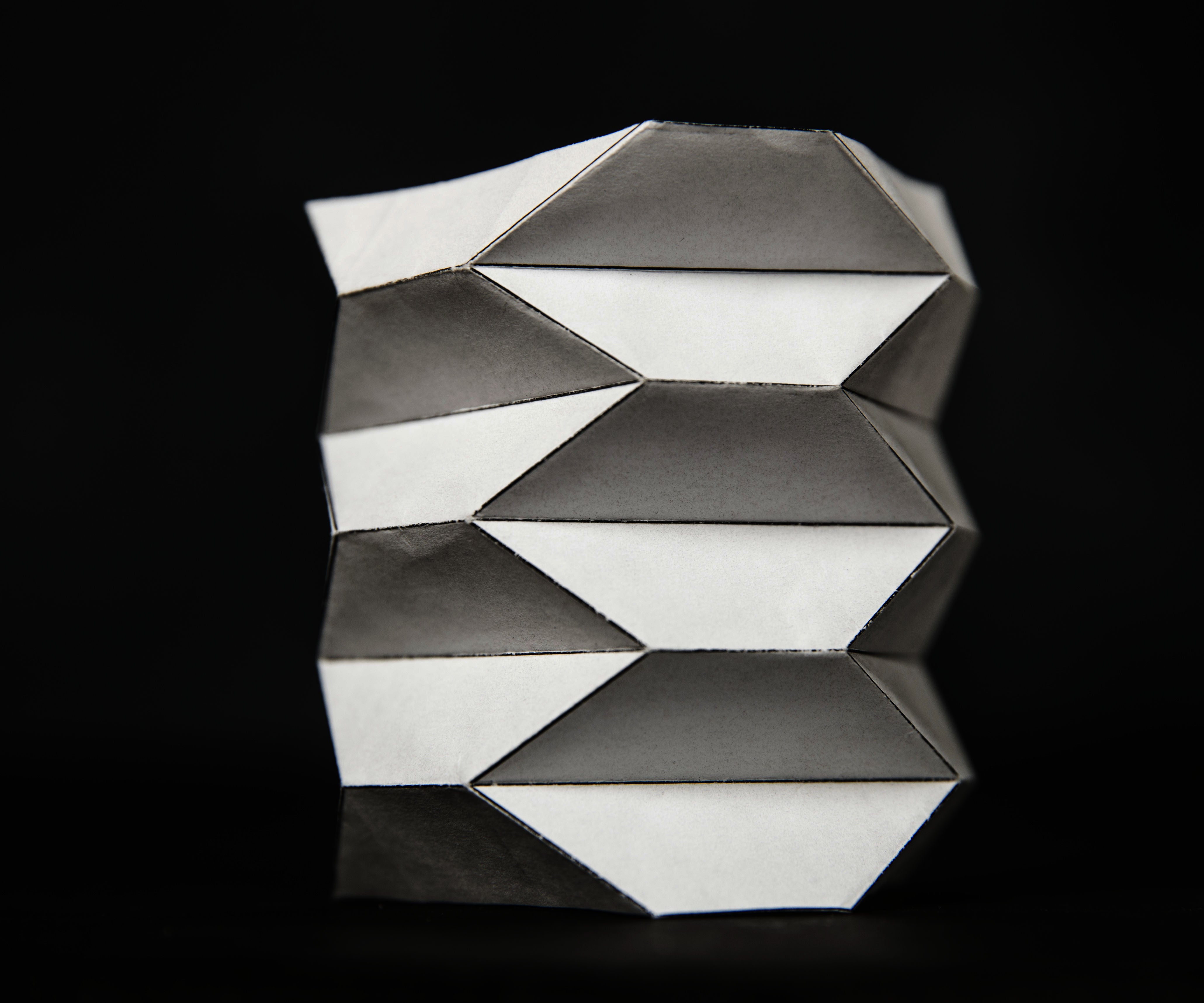 Origami Ballistic Barrier Paper Model