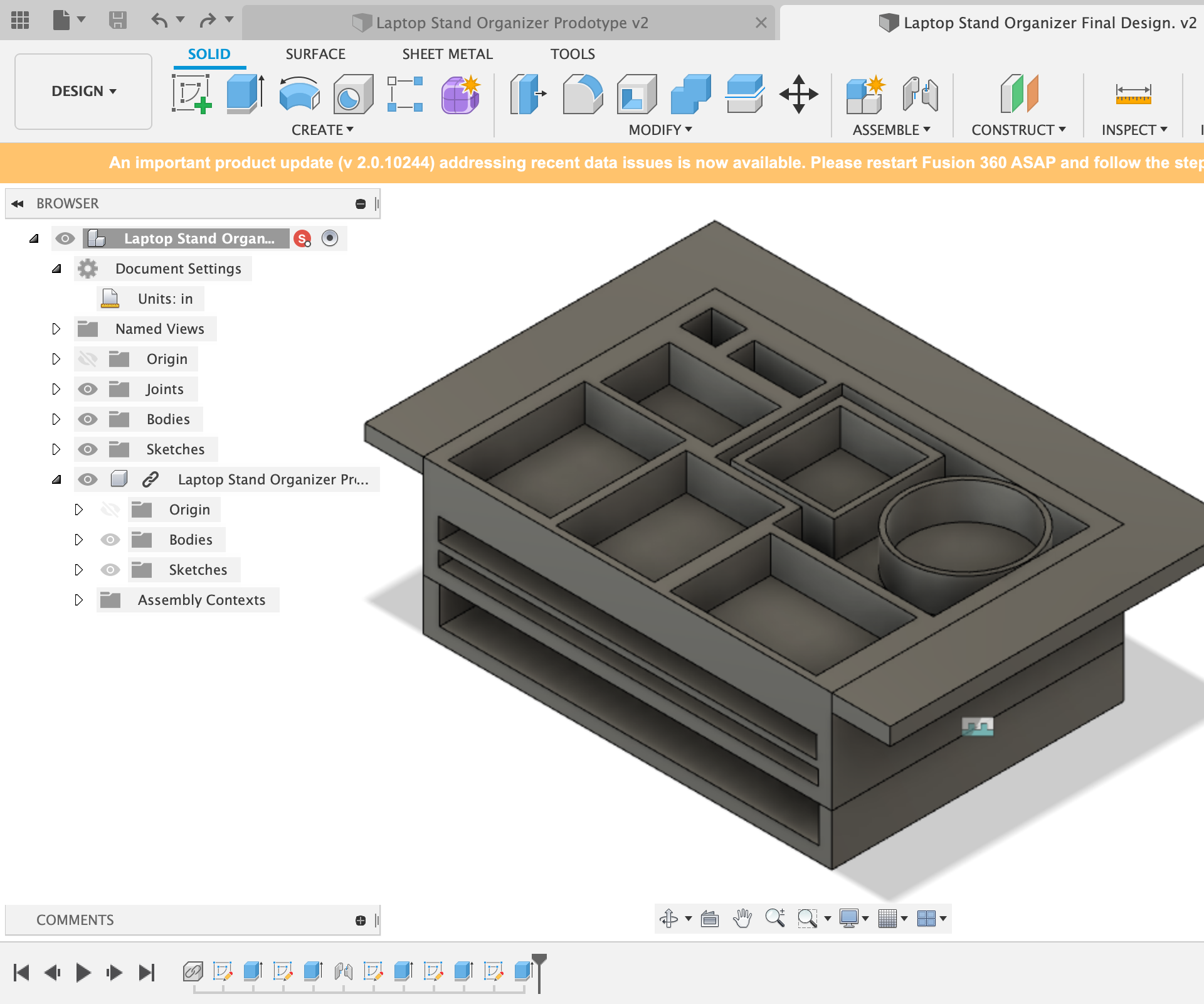 Laptop Stand and Organizer