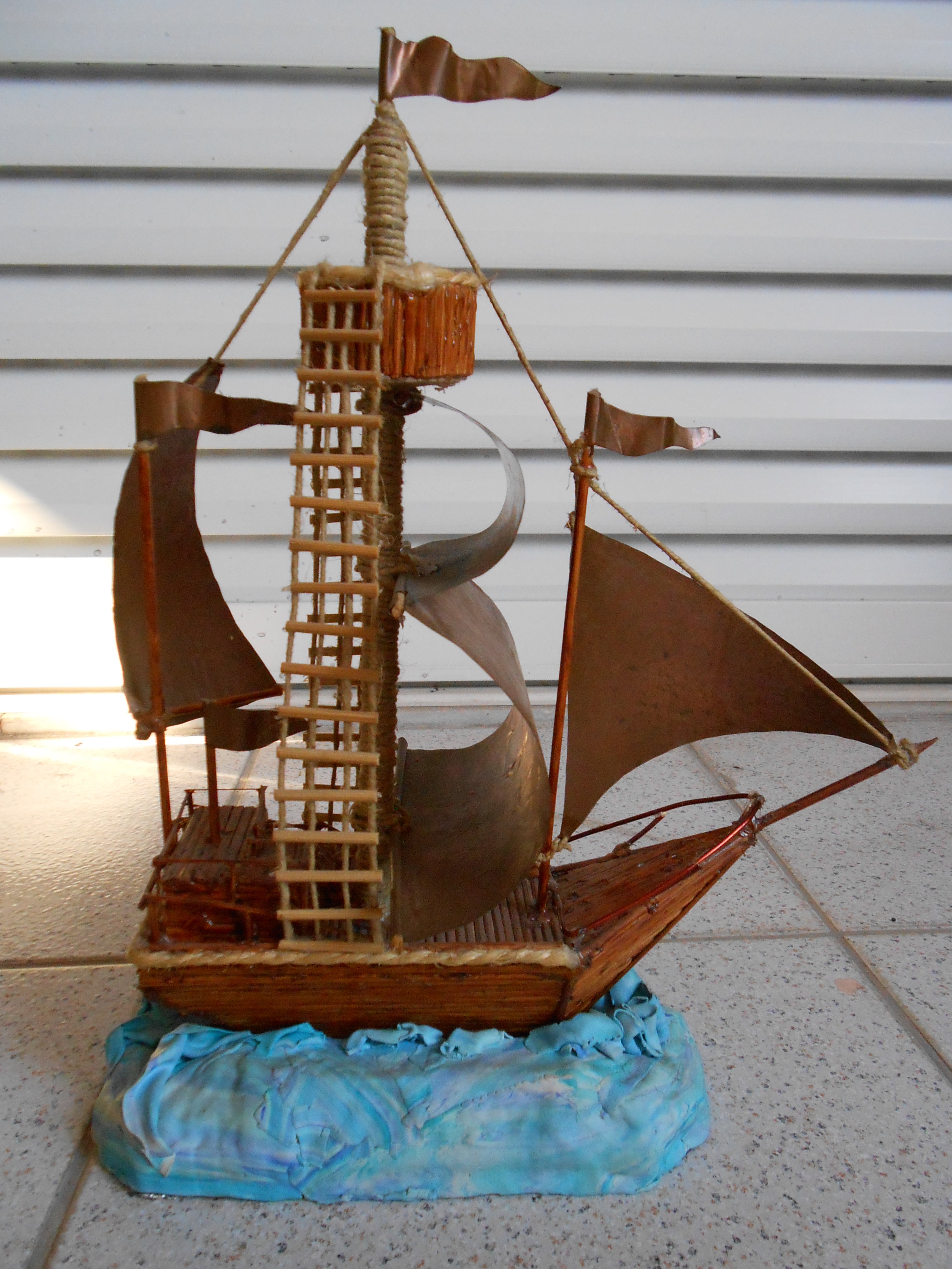 The Wooden Stick Sailboat