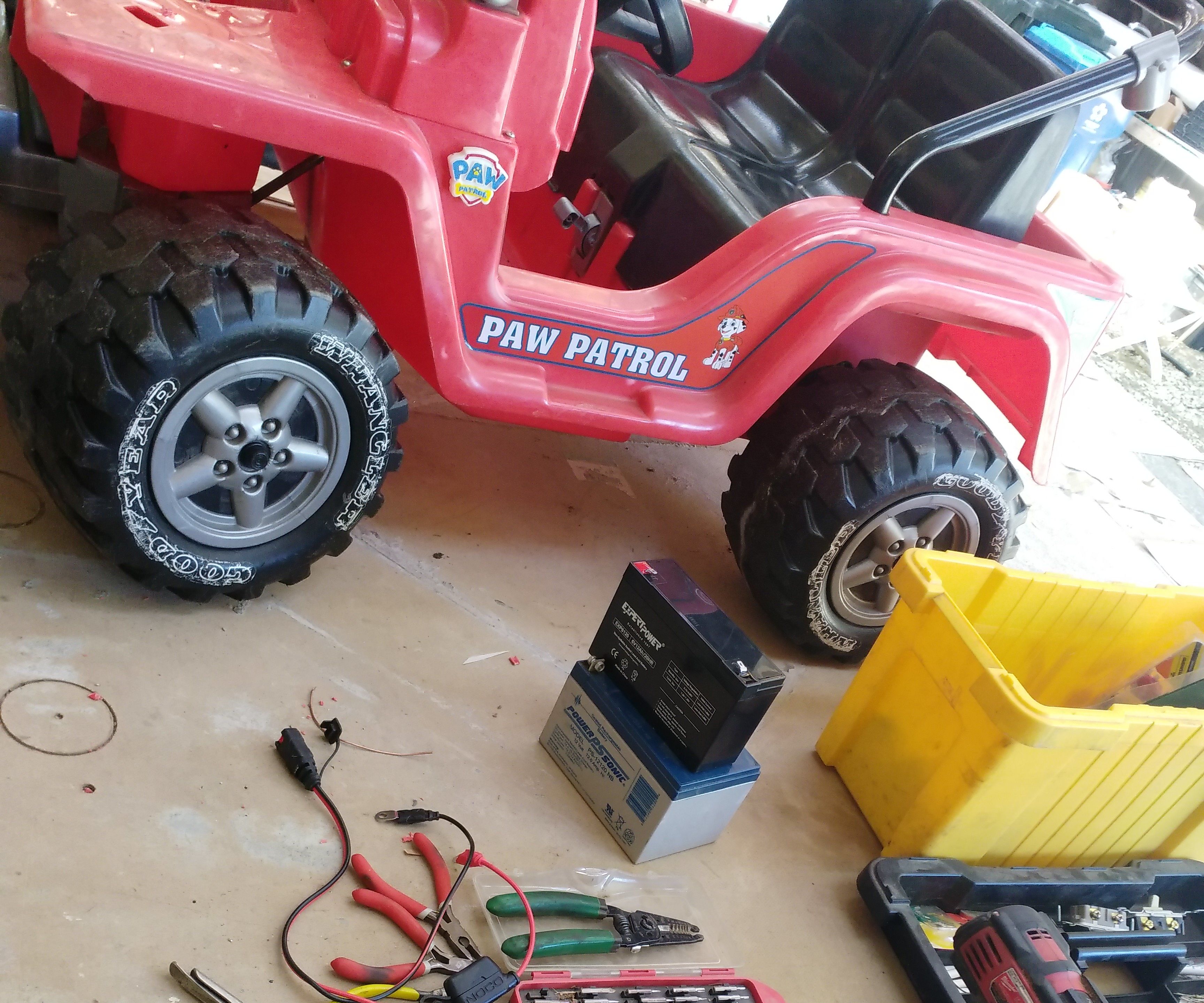 Basic 18v Speed Upgrade for 12v Power Wheels