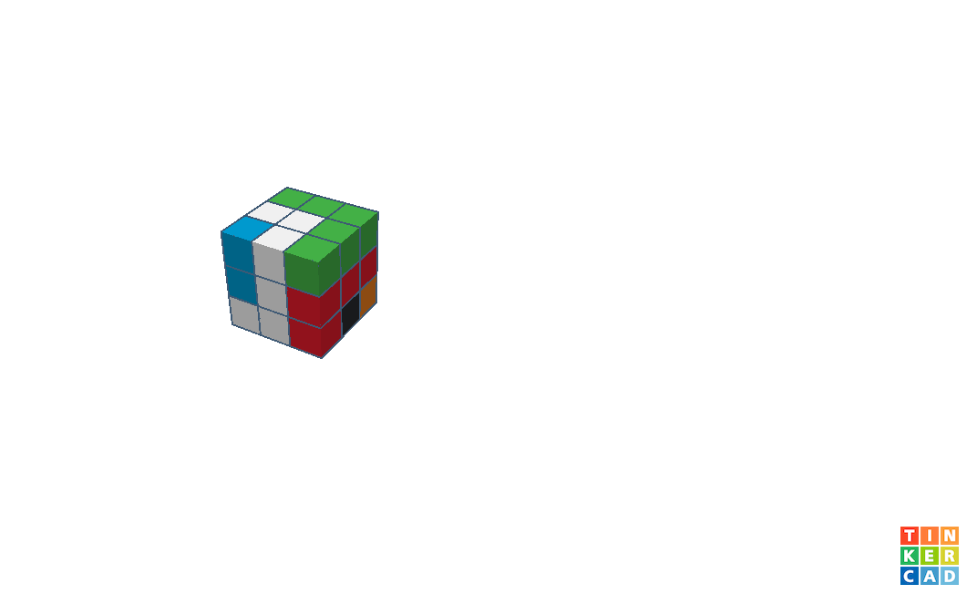3D TinkerCad Cube