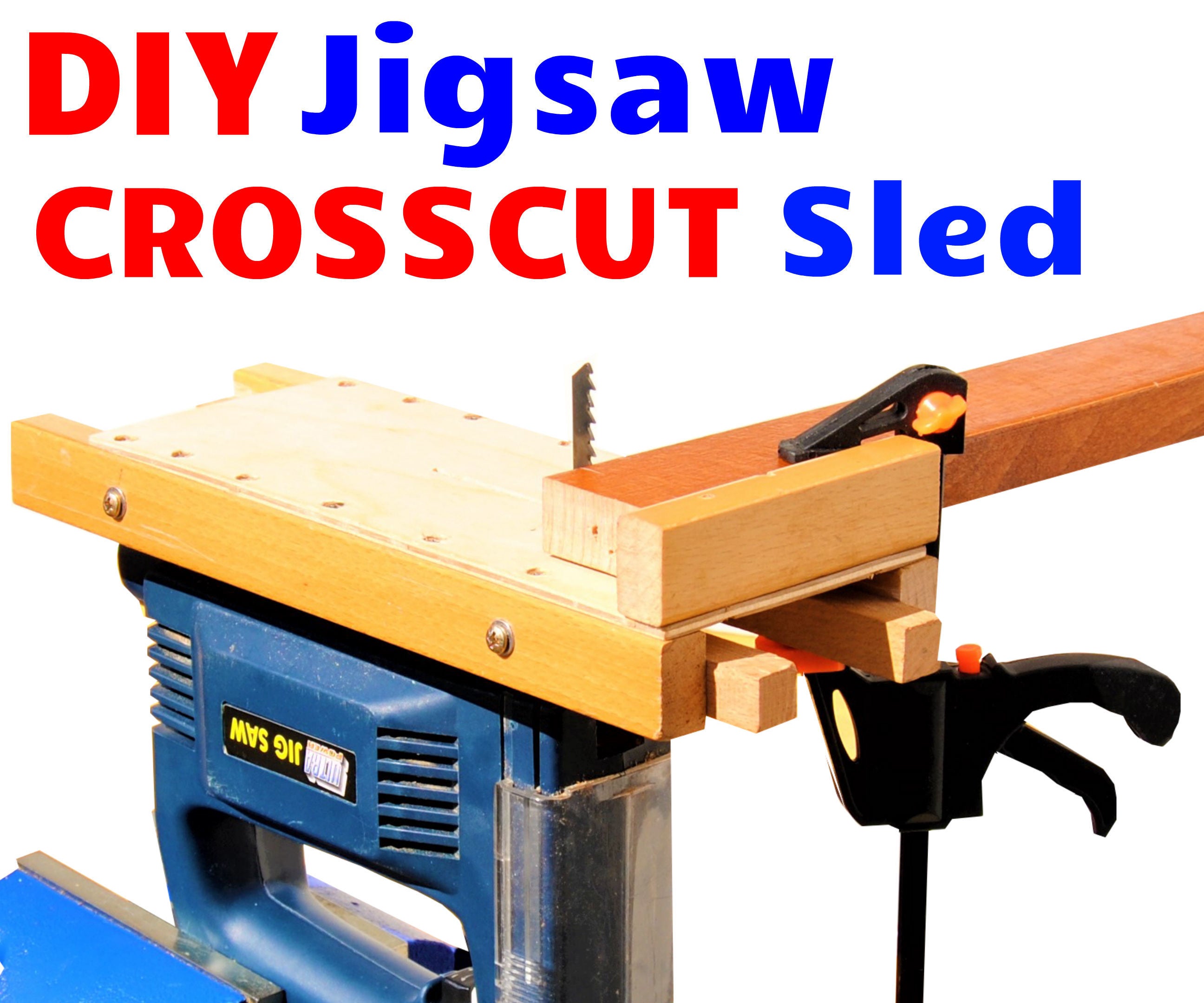 DIY Jigsaw Crosscut Sled - Perfect Jigsaw Cuts Every Single Time!