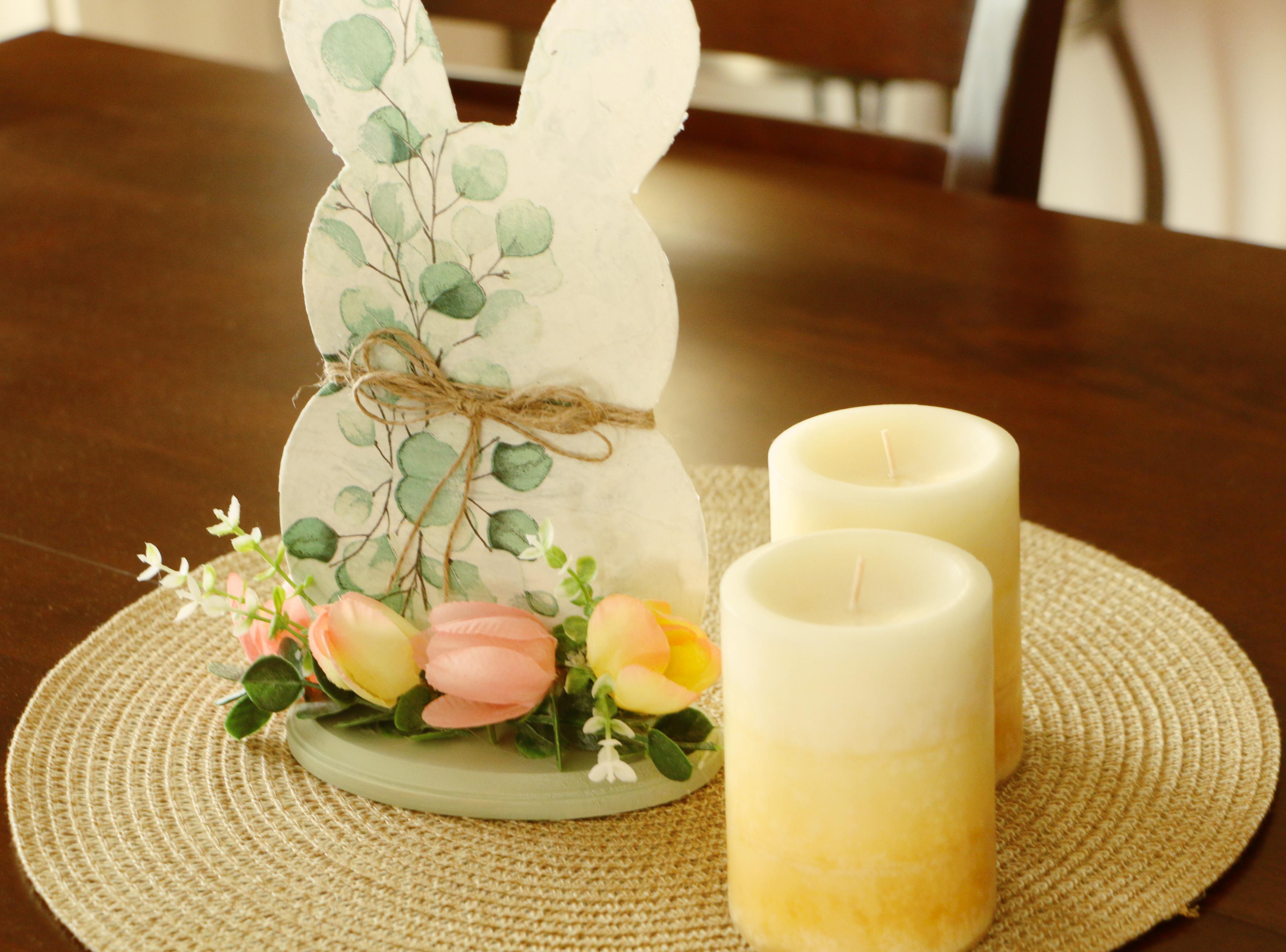 EASY DOLLAR TREE EASTER TABLETOP DECORATION