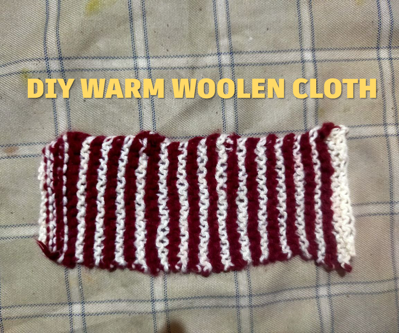 DIY Hand-Wooven Warm Woolen Cloth