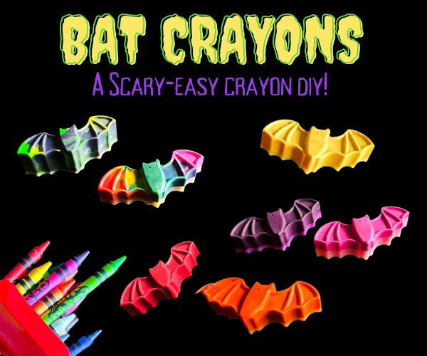 Bat Crayons: a Scary-Easy Crayon DIY!