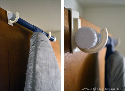 Easy Way to Hang an Ironing Board