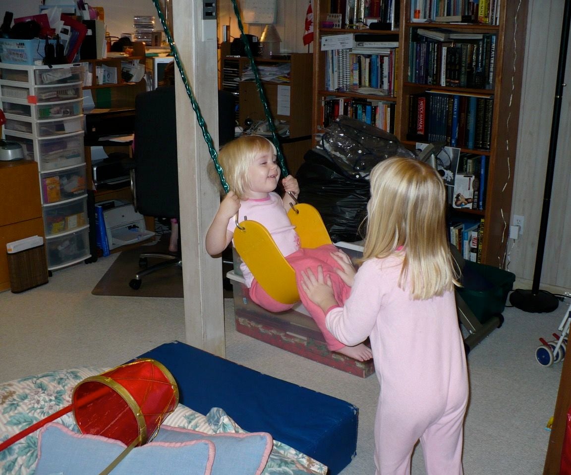 Basement Swing Set