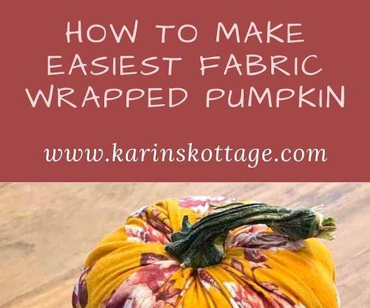 Recycled T-shirt Wrapped Faux Pumpkins