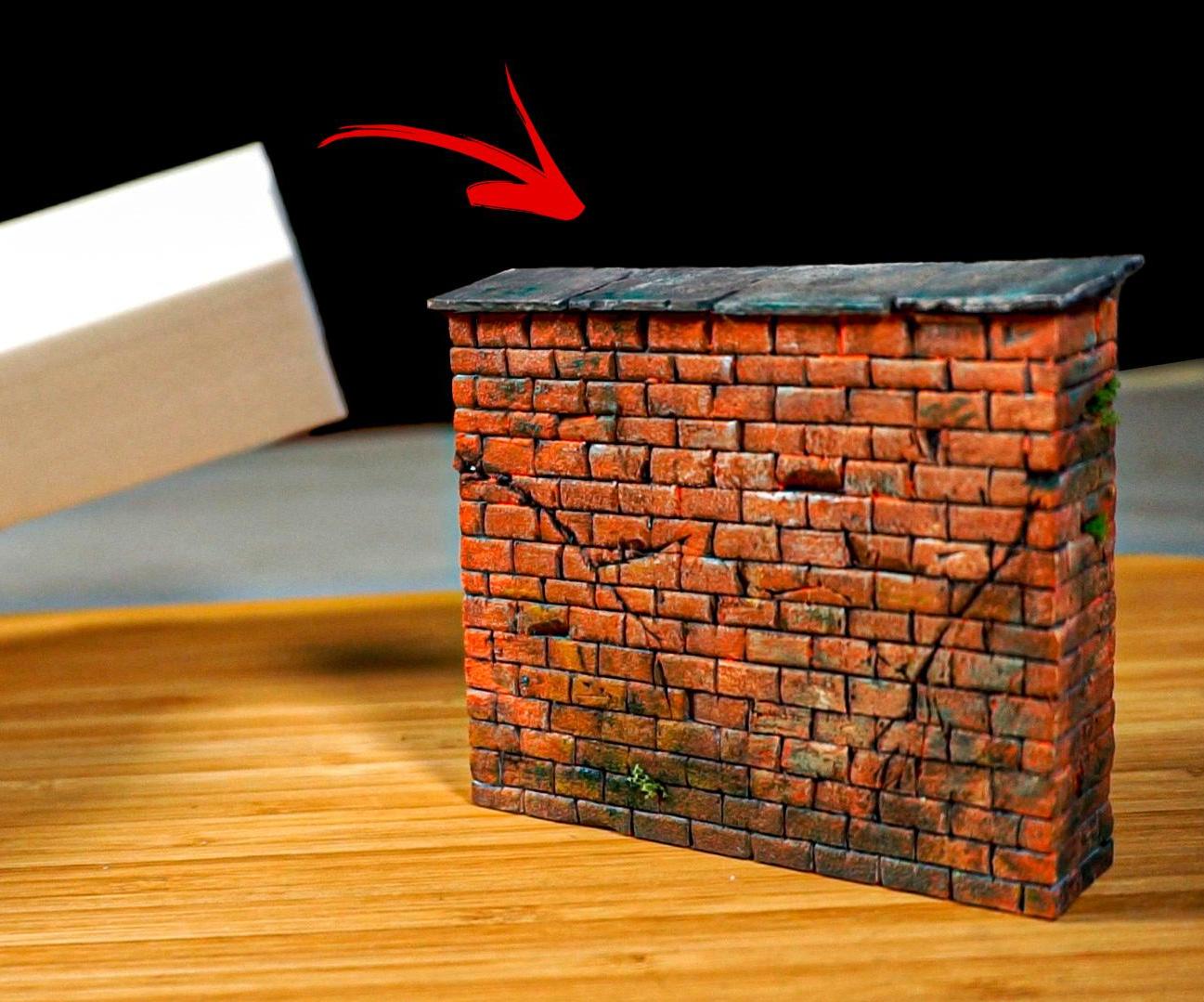 Turn Foam Into a Hyper-Realistic Brick Wall Model