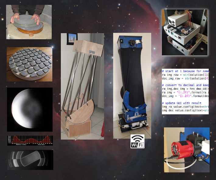 Building and Motorising a 300mm F/5 Dobson Telescope With Equatorial Table for Astrophotography