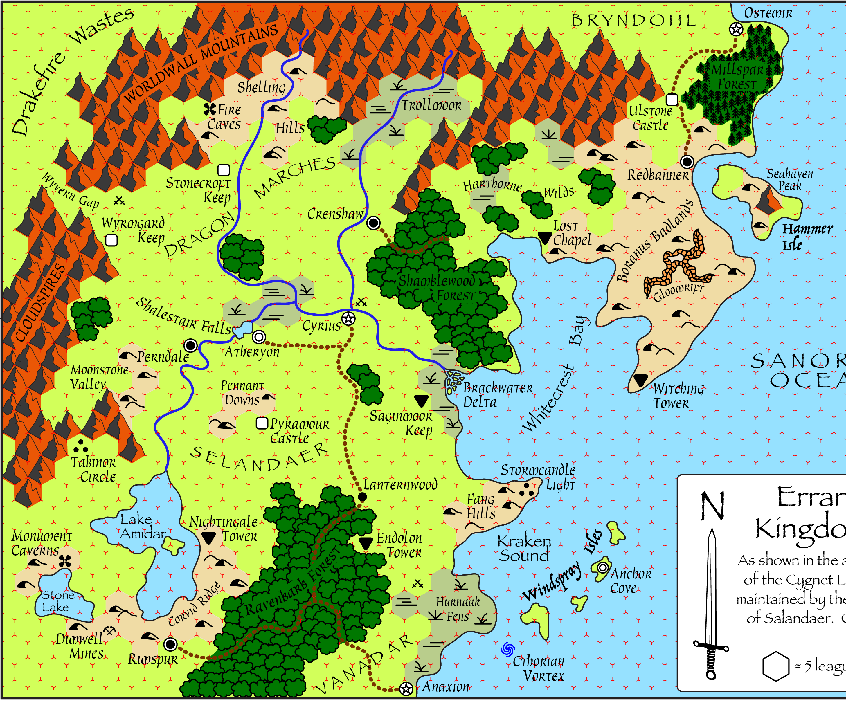 Fantasy World/RPG Maps (Darlene Style)