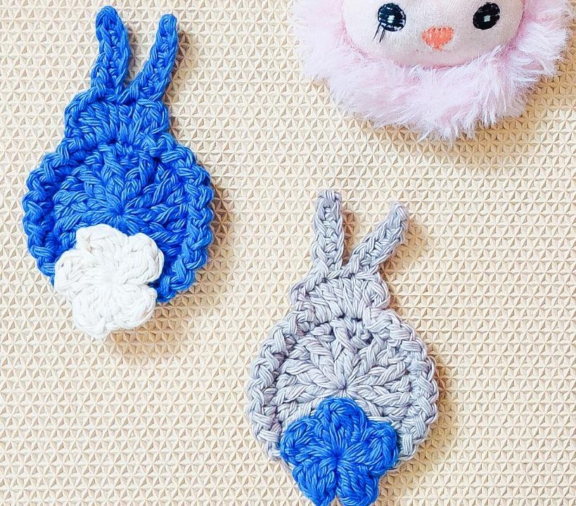 Quick and Easy Crochet Easter Bunny Applique