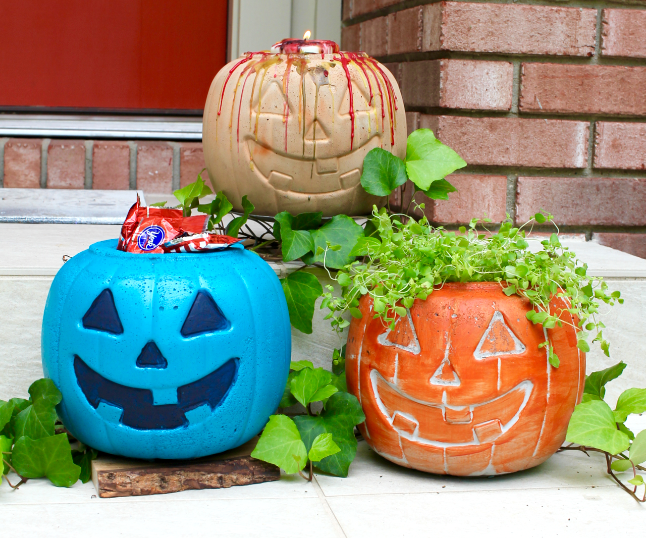 Concrete Pumpkins