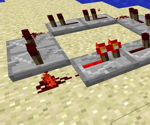 Flashing Light Using Redstone