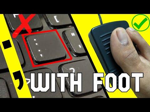 Hands-Free ; Semicolon Foot Button? Helps Code Faster? Play Dino With Foot? Arduino MKR GSM1400 Board | BIG Switch to Add ; in Code With Leg