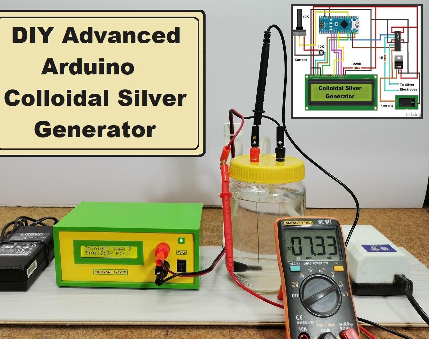 DIY Advanced Arduino Colloidal Silver Generator