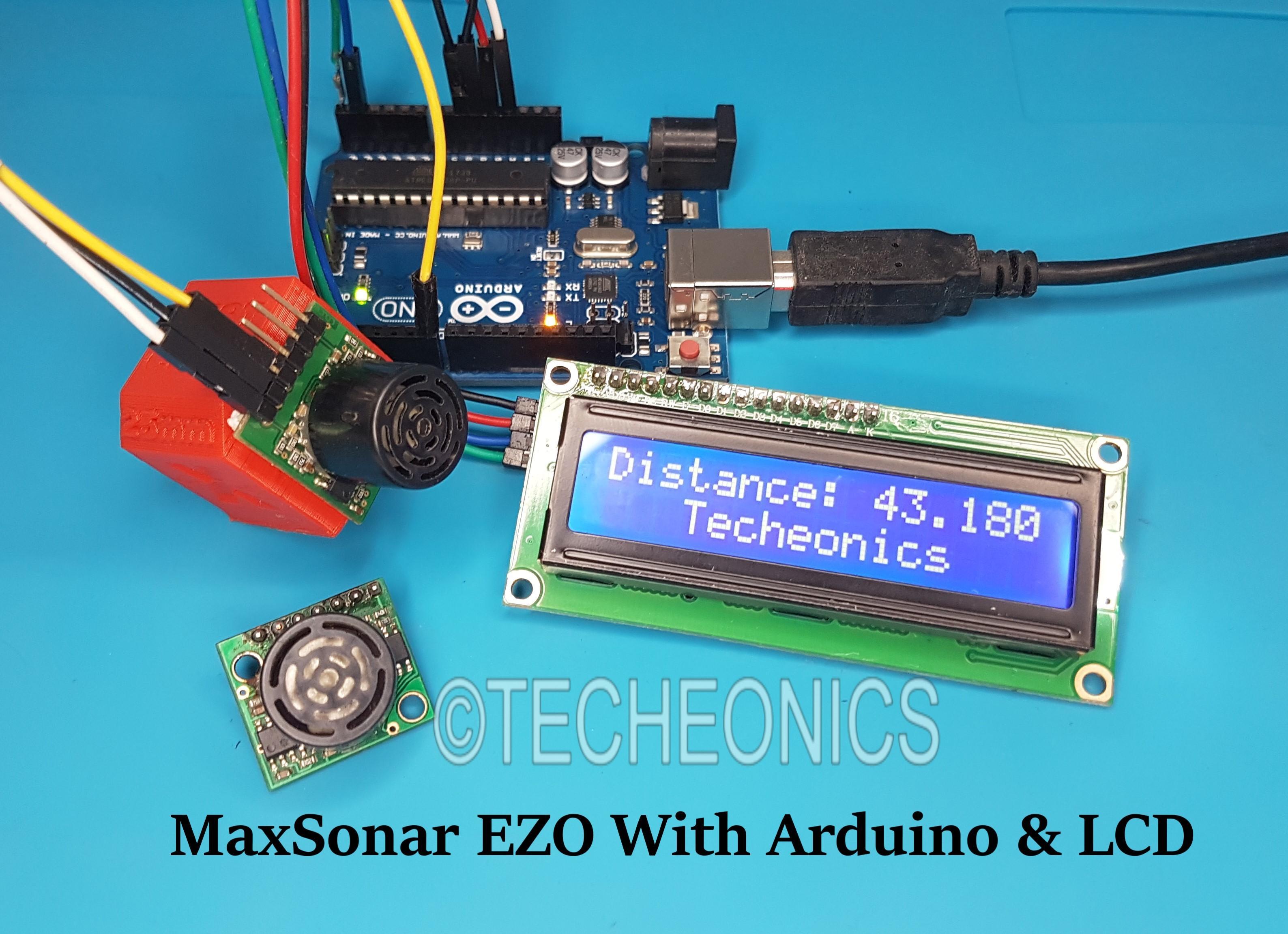 MaxSonar EZ0 Ultrasonics Sensor With Arduino