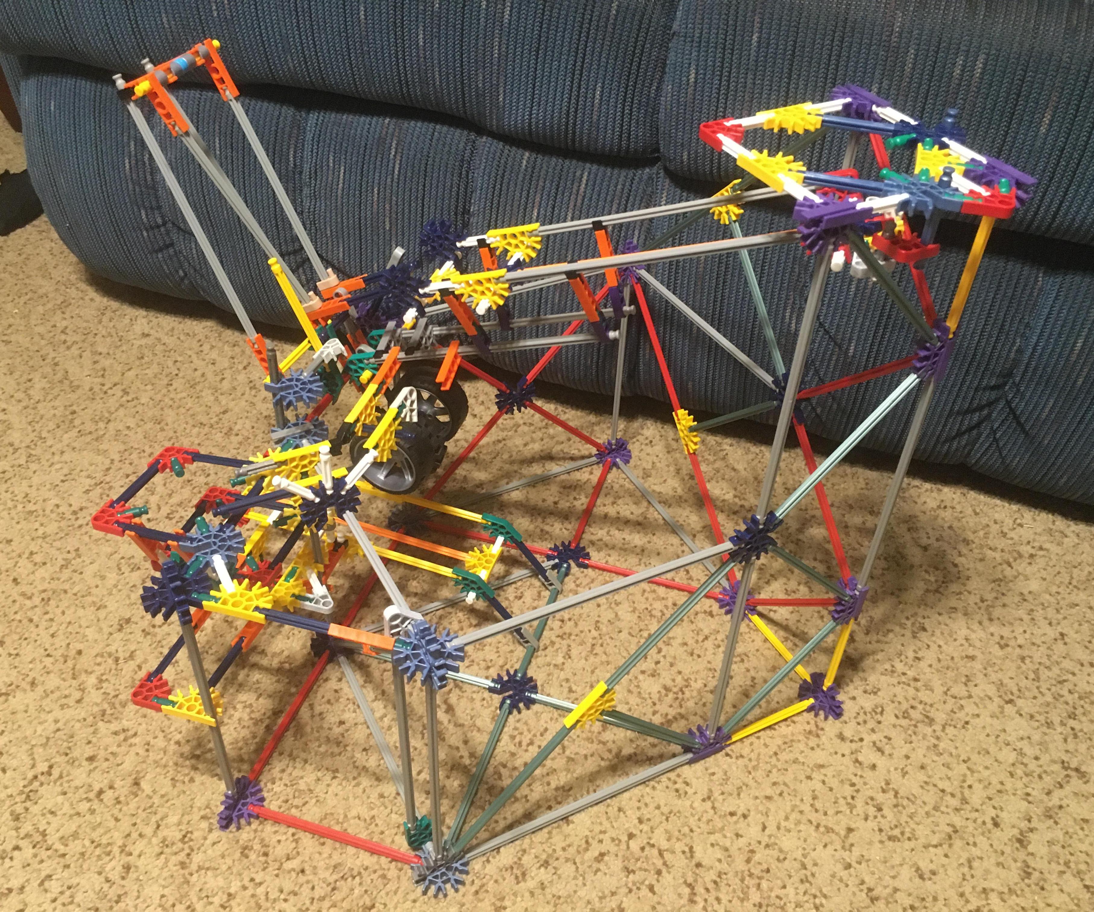 Indecisive Drawbridge: a K'nex Ball Machine Element